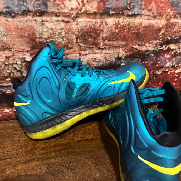 Preowned Nike Hyper Posite Maxair teal aqua blue yellow 10.5 - Picture 5 of 6